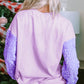 Sequin Round Neck Long Sleeve Sweatshirt