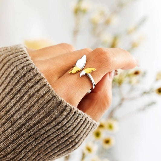 925 Sterling Silver Butterfly Ring - Rebel K Collective