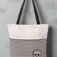 Sequins Skull Patch Fashion Canvas Tote