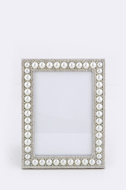 Pearl & Crystal Small Picture Frame