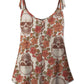 FAM-FAM Skull Scoop Neck Tie Shoulder Cami