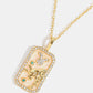 Rhinestone Constellation Pendant Copper Necklace