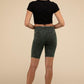 Mineral Wash Wide Waistband Pocket Leggings - Rebel K Collective