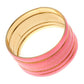 WIDE LAYERED BANGLE BRACELET