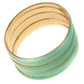 WIDE LAYERED BANGLE BRACELET