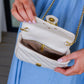 Classic Beauty Quilted Clutch in Ivory