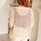 Coastal Dreams Fishnet Top in Cream