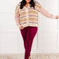 Effortless Elements Striped Cardigan