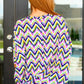 Essential Blouse in Navy Multi Chevron