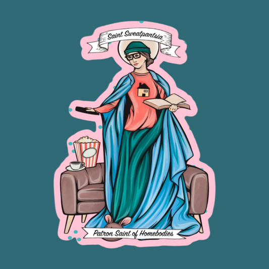 Saint Sweatpantsia Sticker