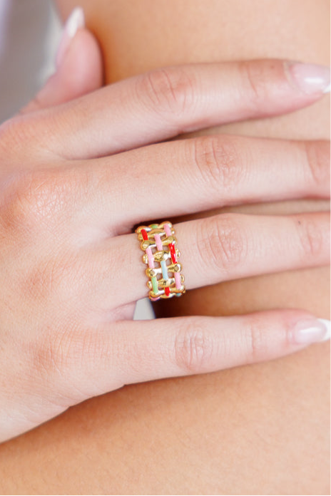 Woven in Color Ring