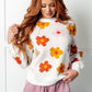 Falling Flowers Floral Sweater