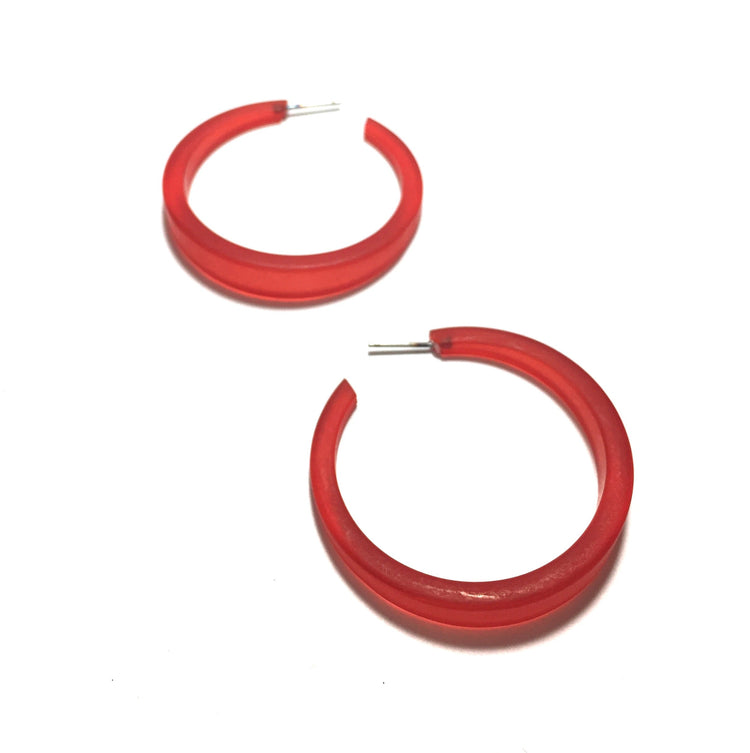 Phoenix Frosted Hoop Earrings