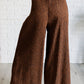 Harmony High Rise Wide Leg Pants in Brown