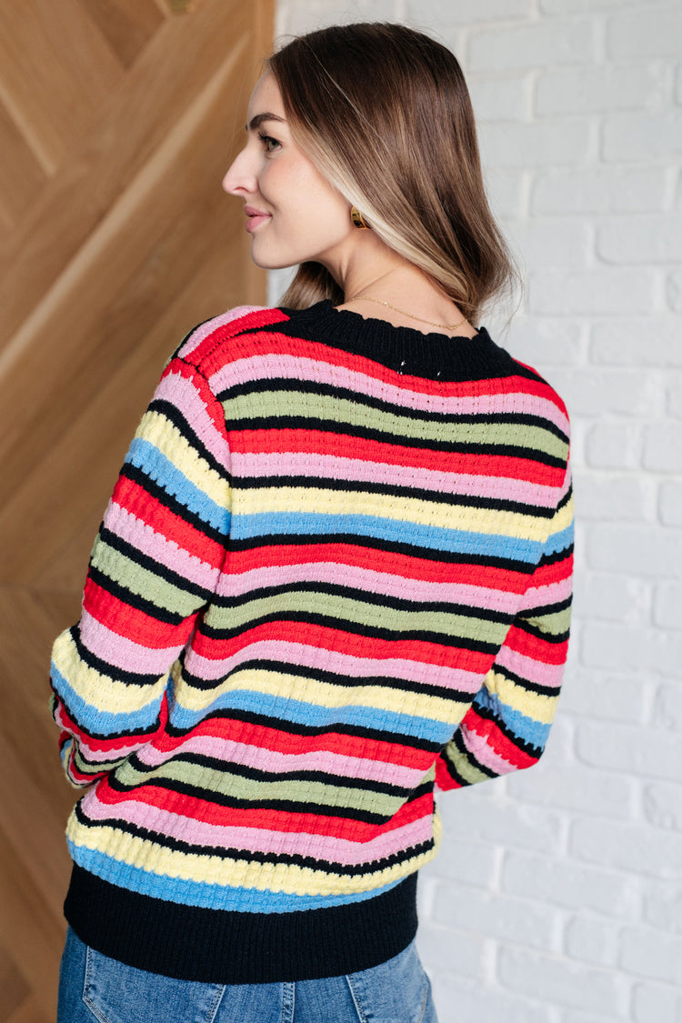 Keep Dreaming Striped Sweater