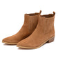 Leonor Suede Ankle Boot in Tan