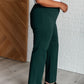 Magic Straight Pants in Hunter Green