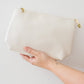 Road Less Traveled Handbag with Zipper Pouch in Cream