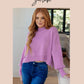 Under Her Spell Half Zip Pullover in Mauve