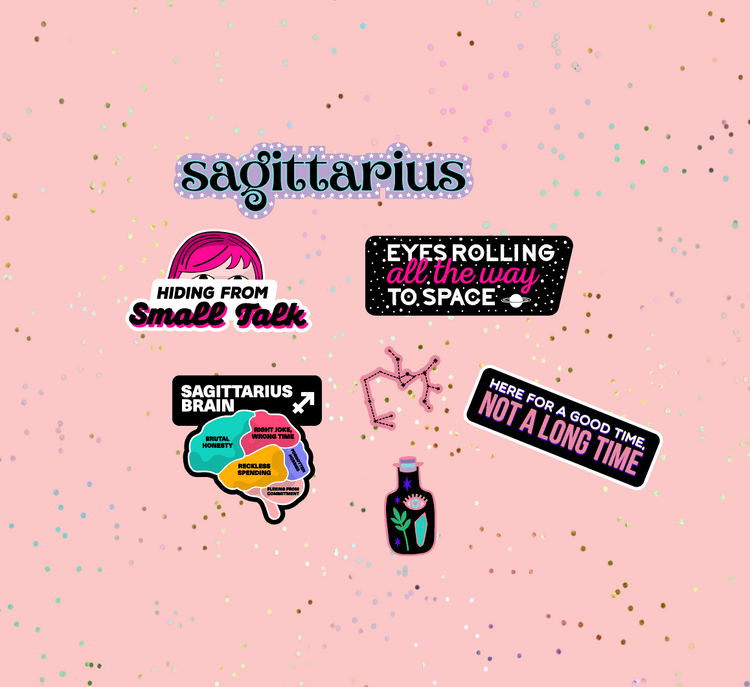 Sagittarius Astrological Sticker Sheet