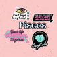 Pisces Astrological Sticker Sheet