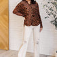 So Fierce Animal Print Blouse