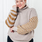 Super Seasonal Patchwork Waffle Knit Sweater