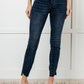 Tessa High Rise Control Top Step Hem Skinny Jeans