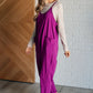 Totally Me Spaghetti Strap Jumpsuit in Light Plum