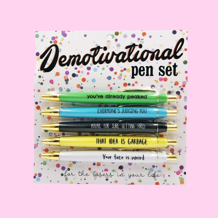 DeMotivational Pen Set