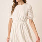 Eyelet mini dress