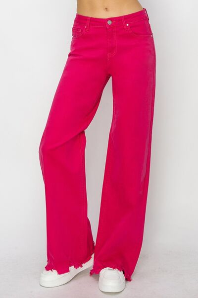 Trendy wide leg jeans