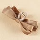 Black Solid Color Ribbon Bow Decor Hair Clip