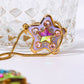 Rhinestone Decor Star Box Pendant Necklace