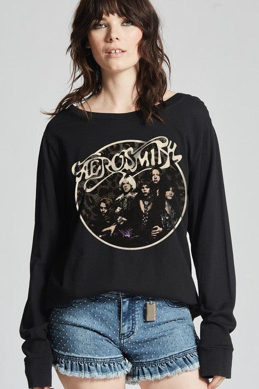 Aerosmith Back In The Saddle Long Sleeve Tee - Rebel K Collective