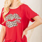 Plus size leopard t-shirt
