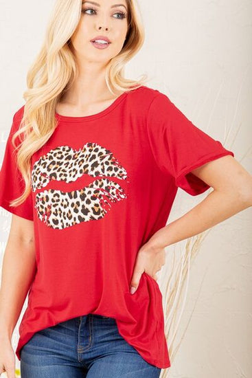 Plus size leopard t-shirt
