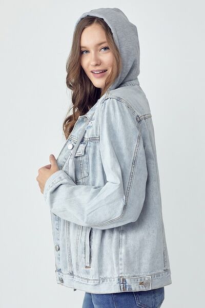 Full-size denim jacket women