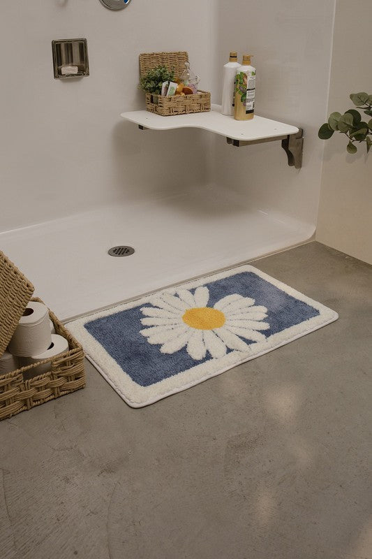 Soft Bath Mat - Flower