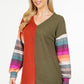 Women's waffle-knit blouse