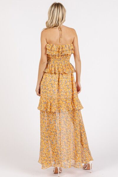 Smocked waist maxi dress