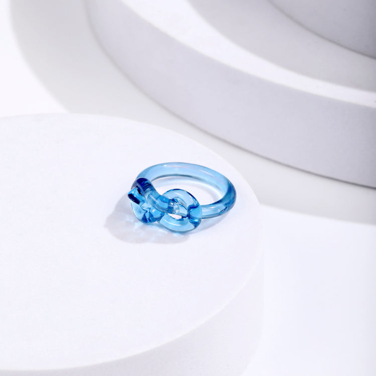 Fashion Popular Resin Dried Flower Ring