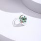 Fashion Popular Resin Dried Flower Ring