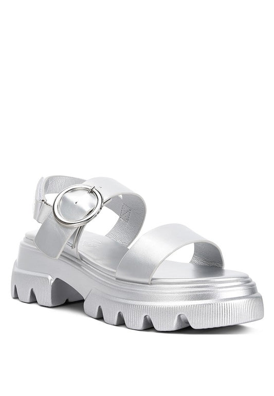 Silas Metallic Chunky Sandals