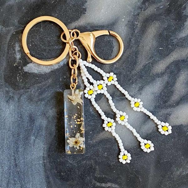 Baby Daisy Initial Key Chain - Rebel K Collective