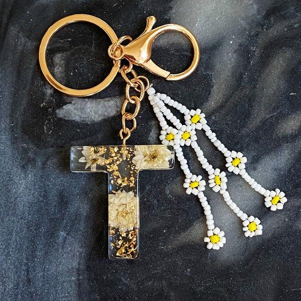 Baby Daisy Initial Key Chain - Rebel K Collective