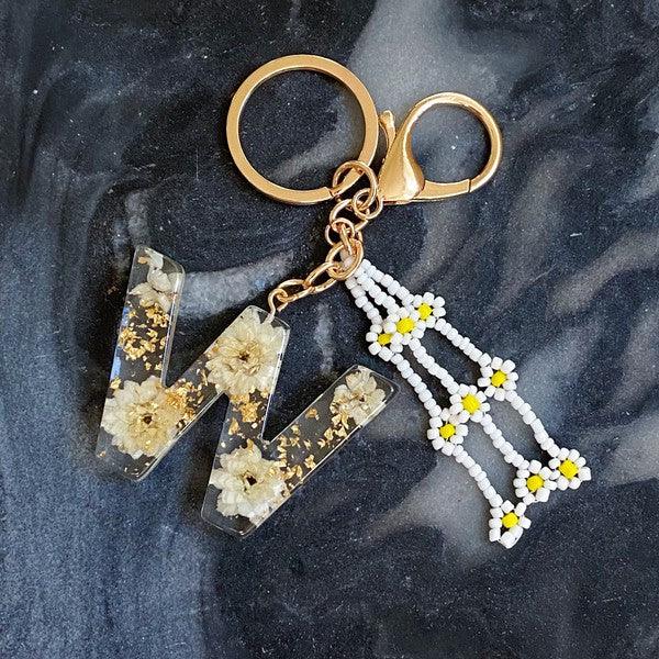 Baby Daisy Initial Key Chain - Rebel K Collective