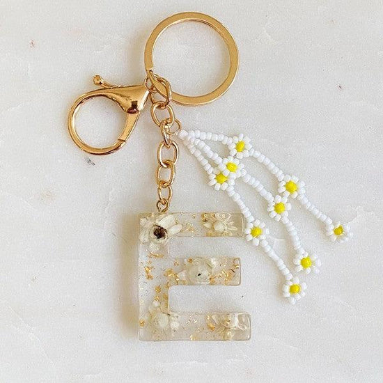 Baby Daisy Initial Key Chain - Rebel K Collective