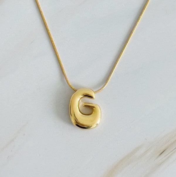 Balloon Letter Initial Necklace - Rebel K Collective