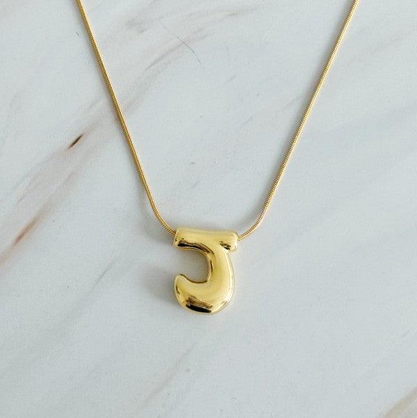 Balloon Letter Initial Necklace - Rebel K Collective